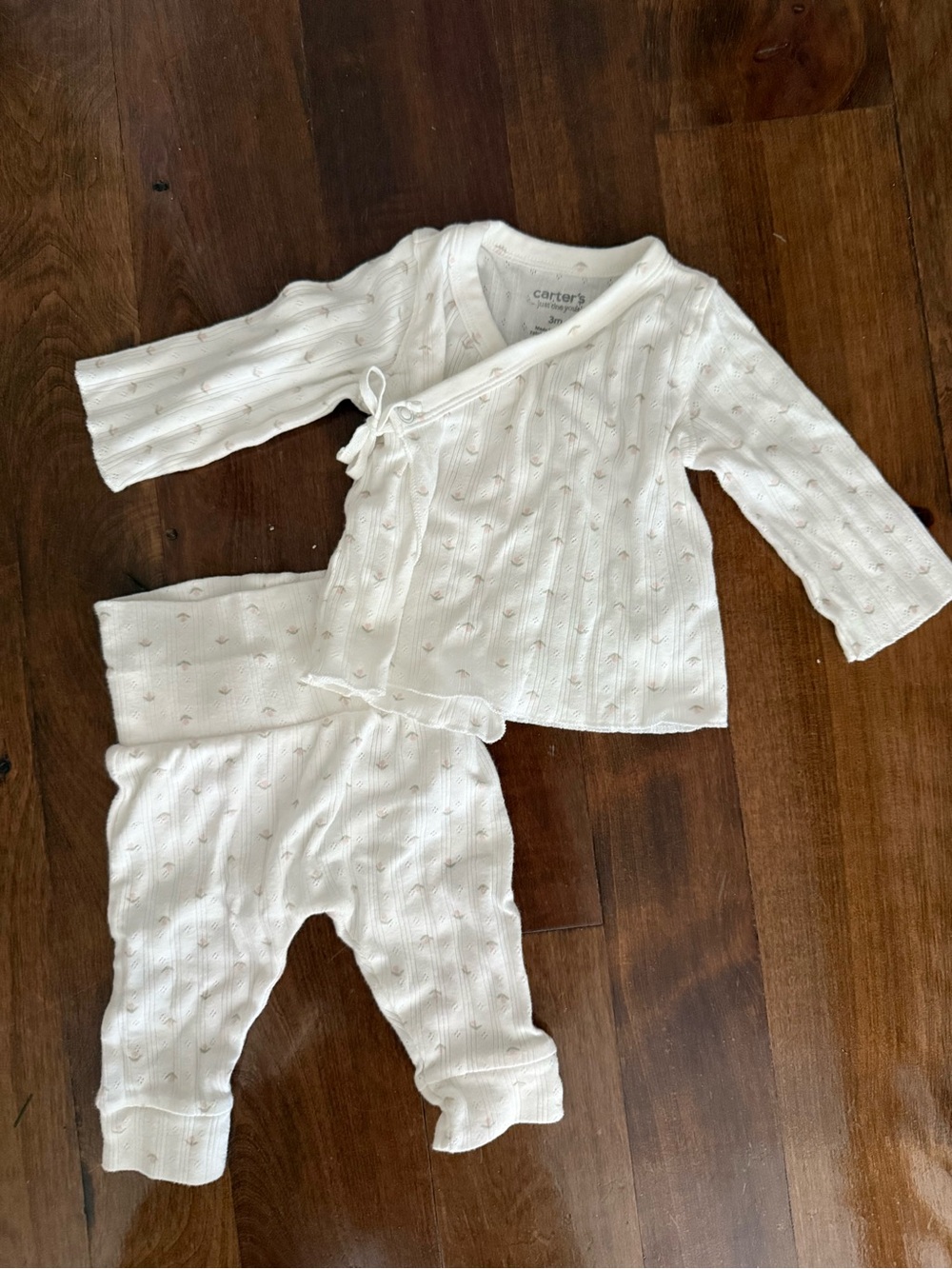 Carter's Baby Girls 3 Months Kimono Top and Pants Set